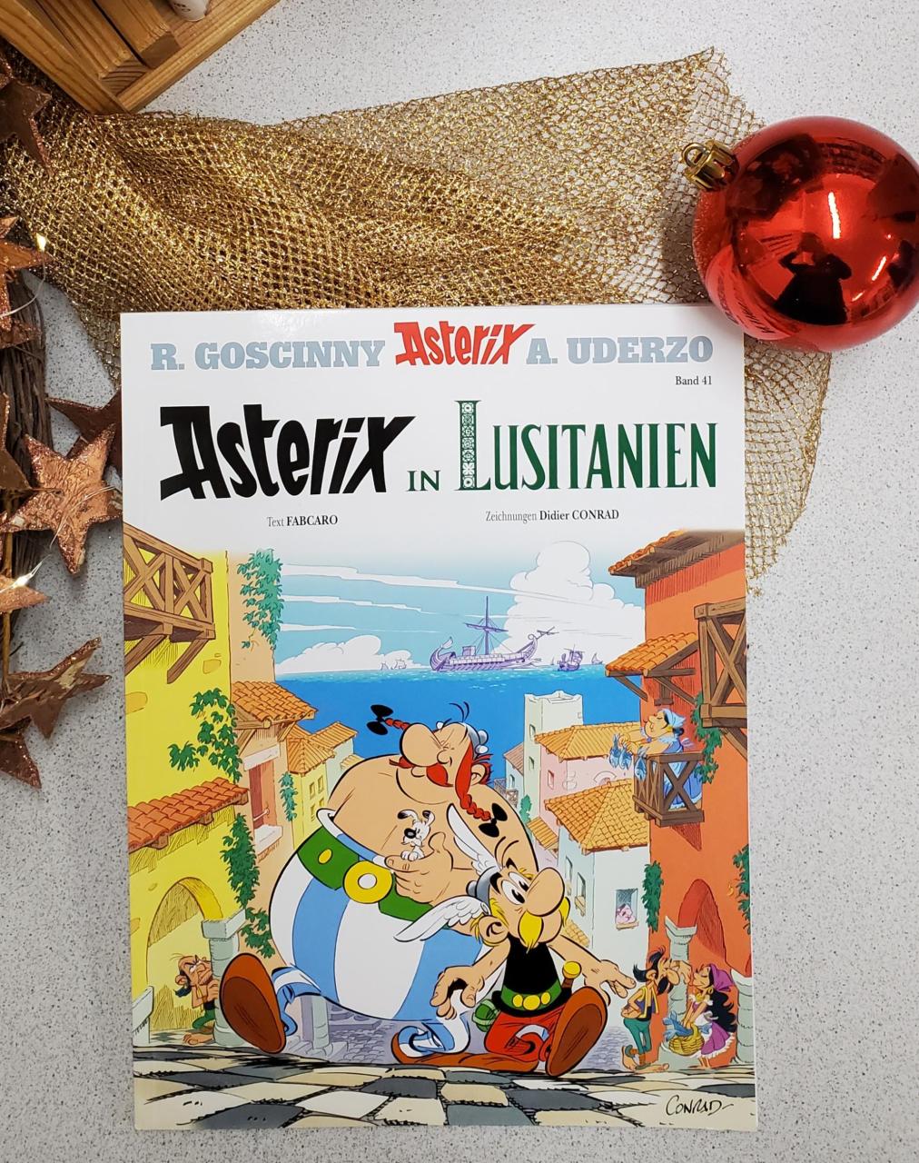 Comic mit Weihnachtsdeko