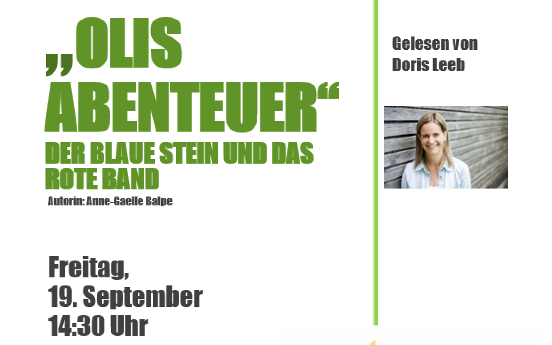 Plakat Kinderlesung
